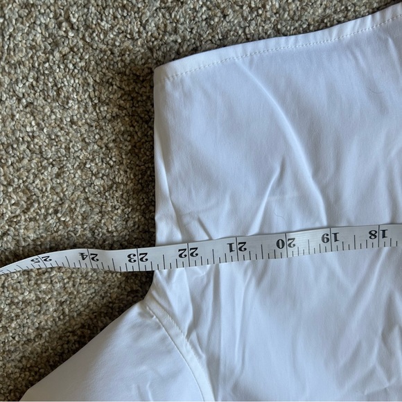 Athleta Midday ultra cropped poplin button down shirt M - Picture 7 of 9